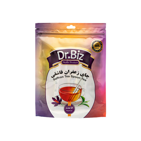 دمنوش چای سیاه زعفرانی قاشقی۲