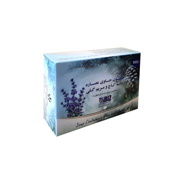 صابون دست و صورت دانه کاج و مریم گلی